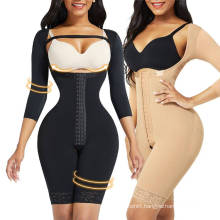 2021 drop ship long sleeve tummy control full shapewear fajas women body shaper